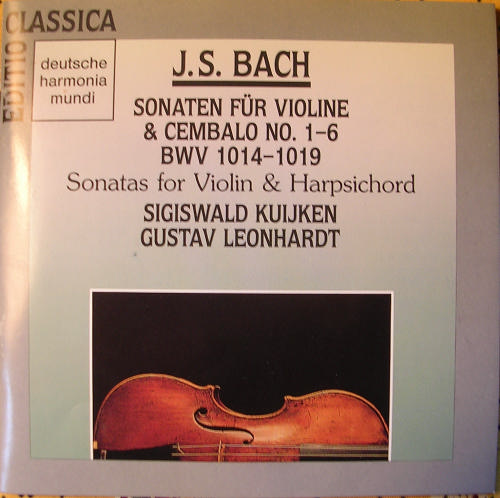 2discs CD Sigiswald Kuijken Bach Sonatas & Partitas Bwv1001-1006